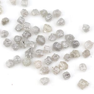 Lote de diamantes grises en bruto sueltos de 11,33 quilates, diamantes rústicos en bruto de Earth Mine para la fabricación de joyas.