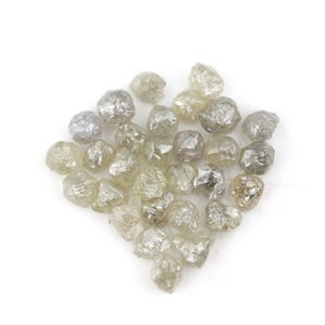 Lote de diamantes grises en bruto de 5 quilates, diamantes sin tallar para venta al por mayor.