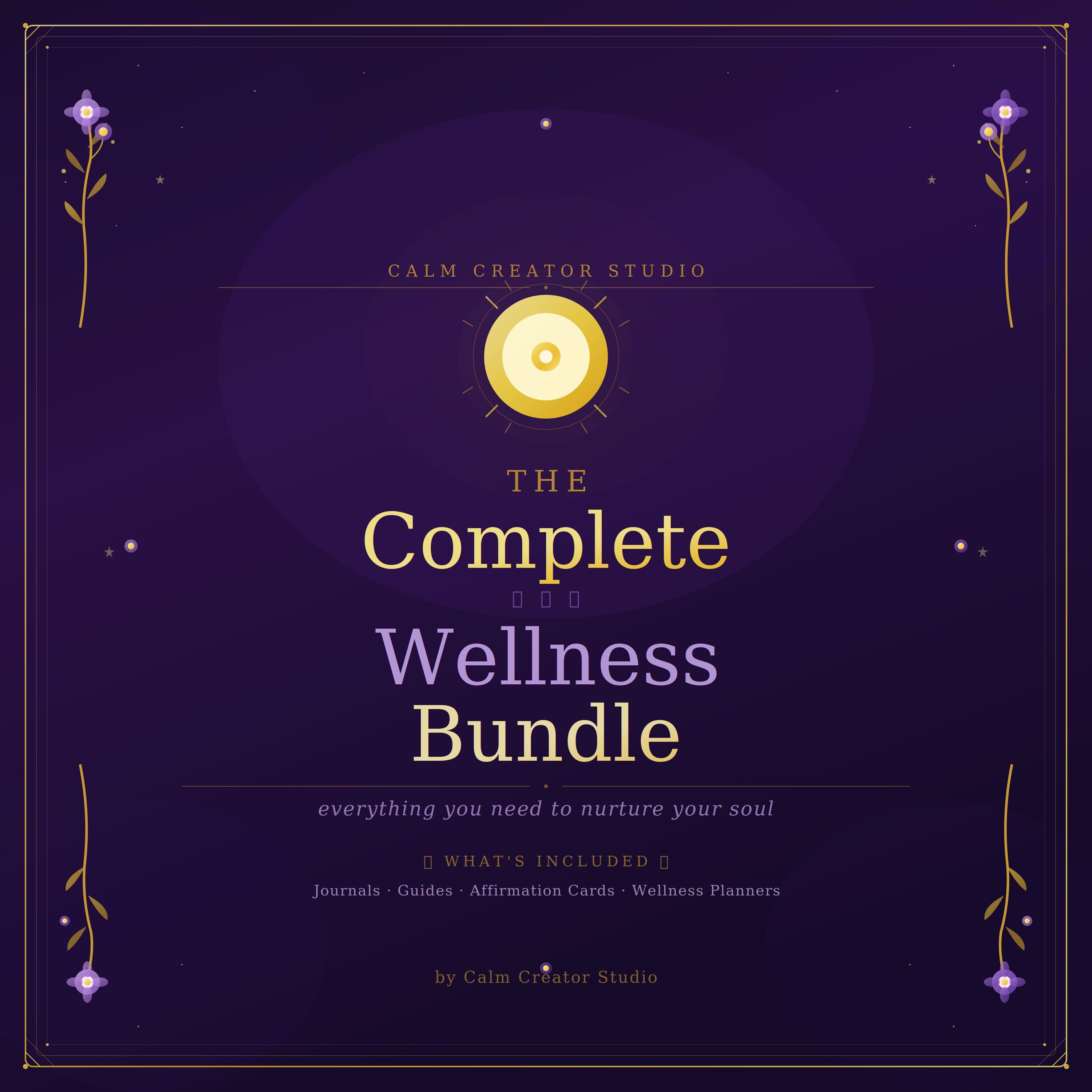 Complete Wellness Bundle Self Care Journal Bundle Spiritual Wellness, Reflection, Healing & Personal Growth Digital Download