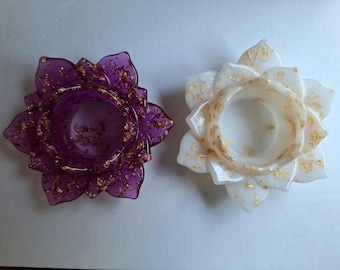 Portacandele a forma di fiore di loto