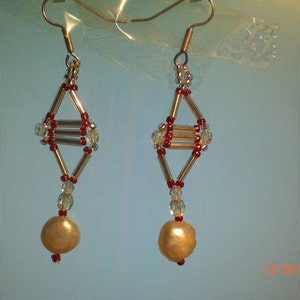 Victorian Style beaded earrings