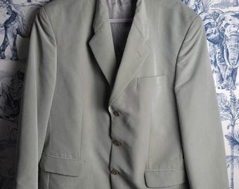 Armand Thiery Vintage Blazer voor Heren, Chique Grijs Zakelijk Pak Maat 56, Maatwerk uit de jaren 90-2000 Per L'uomo
