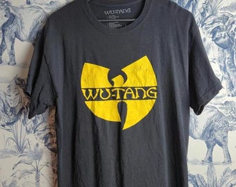 Vintage Wu Tang Clan T-Shirt Size L, 2000s Hip Hop Rap Graphic Tee, Retro Music Fan Apparel, Unisex Urban Streetwear Casual Top