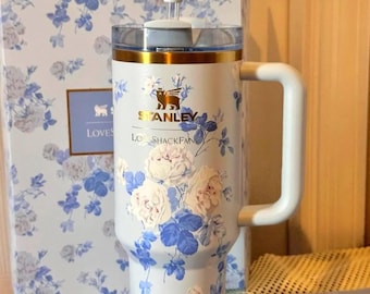 Stanley x LoveShackFancy 40oz Floral Tumbler | Insulated Travel Mug with Handle