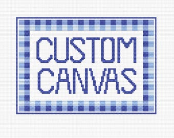 Custom Hand Painted Needlepoint Canvas