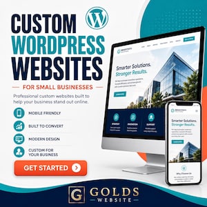 Simple WordPress Website Setup, 3 Page Starter Website Package, Custom Web Design for New Small Businesses