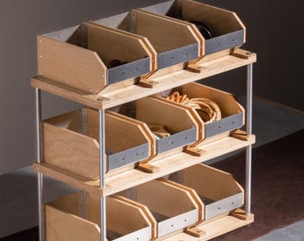 Wooden Coffee Station Organizer for Countertop, Multi-Tier Bar Shelf with Mug Rack & Accessories Storage