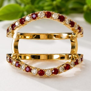 Texas A&M Ring Jacket, Aggie Class ring, Graduation Gift, Garnet And Moissanite Guard Spacer