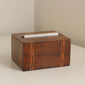 Magic Cigarette Case and Dispenser — Art Deco Inlaid Wood