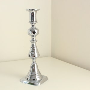 Vintage Beehive Brass English Candlestick — Metal Plated