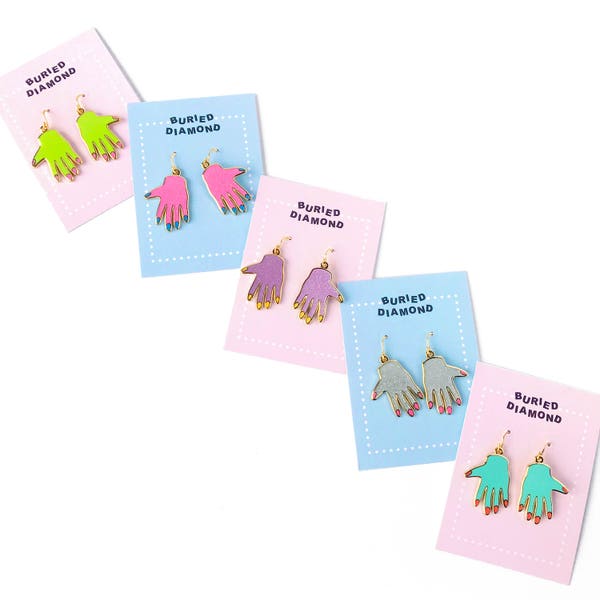 HAND EARRINGS - choose your color
