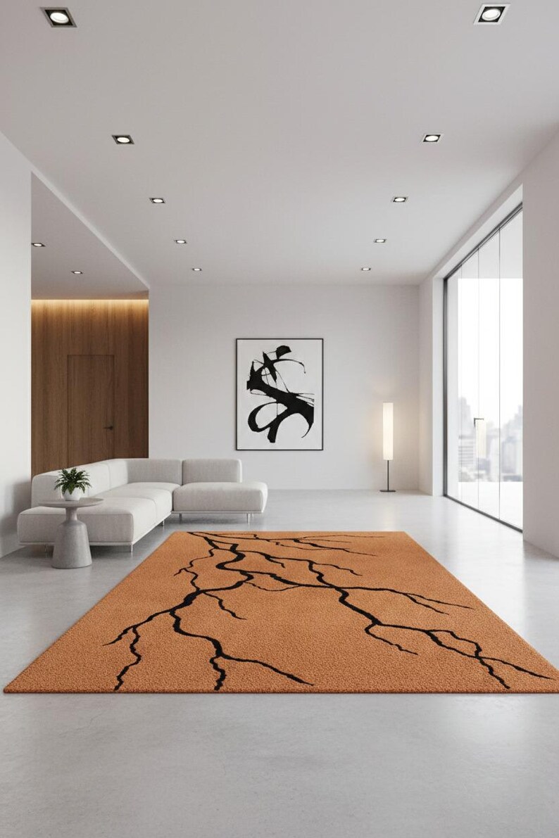 8x10 Hand Tufted Wool Rug, Modern Abstract Area Rug, Scandinavian ...