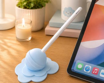 Soporte para lápiz óptico de tablet, organizador de escritorio para lápices digitales, base minimalista para iPad, Apple Pencil y Samsung S Pen.