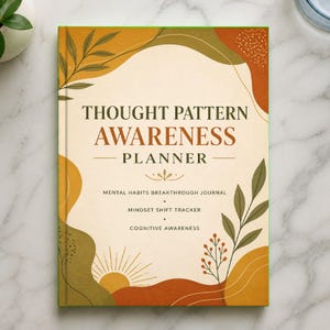 Thought Pattern Awareness Planner, Mental Habits Breakthrough Journal, Mindset Shift Tracker, Cognitive Awareness Printable, Personal