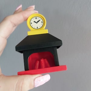 Vintage Lego Duplo Fireplace Clock, 2 pieces, Lego Duplo fireplace Lego Duplo clock vintage toys, original, collectible, Greece