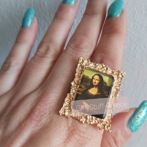Mona Lisa Scarf Ring/clip 