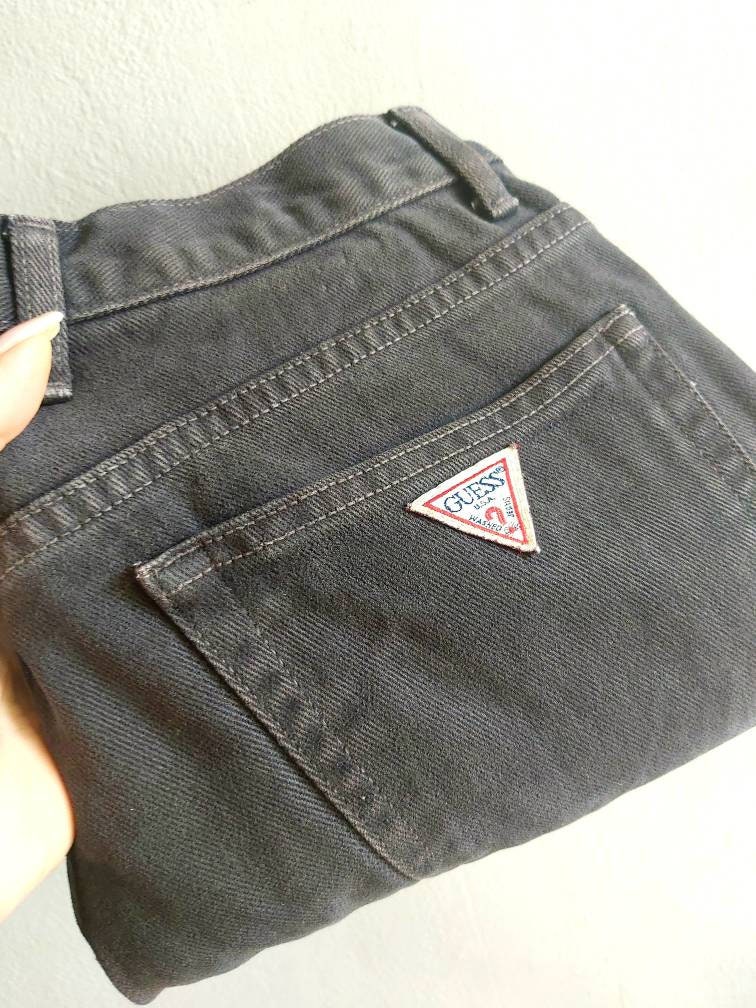Original 1980's Guess Brand Denim Jeans, High Wast, Black Denim, Size 32, Designer, Original, George Marciano, Made in USA, Y2K, Greece - Etsy Original 1980's Guess Brand Denim Jeans, High Wast, Black Denim, Size 32, Designer, Original, George Marciano, Made in USA, Y2K, Greece - Etsy