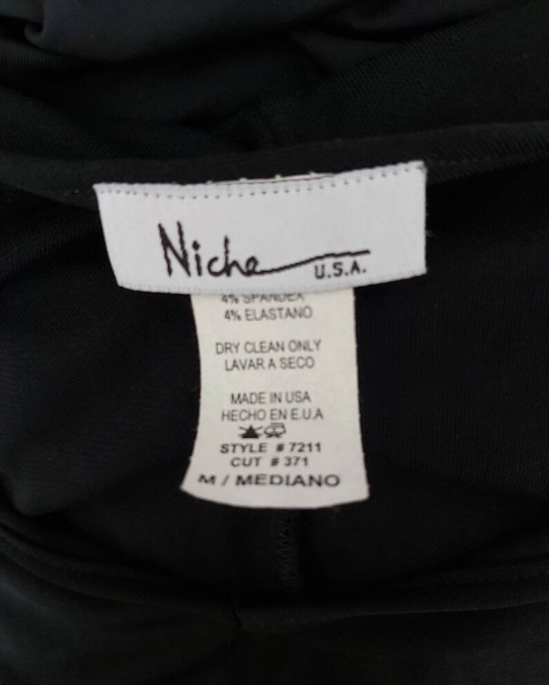 Greece slit sleeves Niche designer made in USA body conscious sexy The Little Black Dress Retro black dress