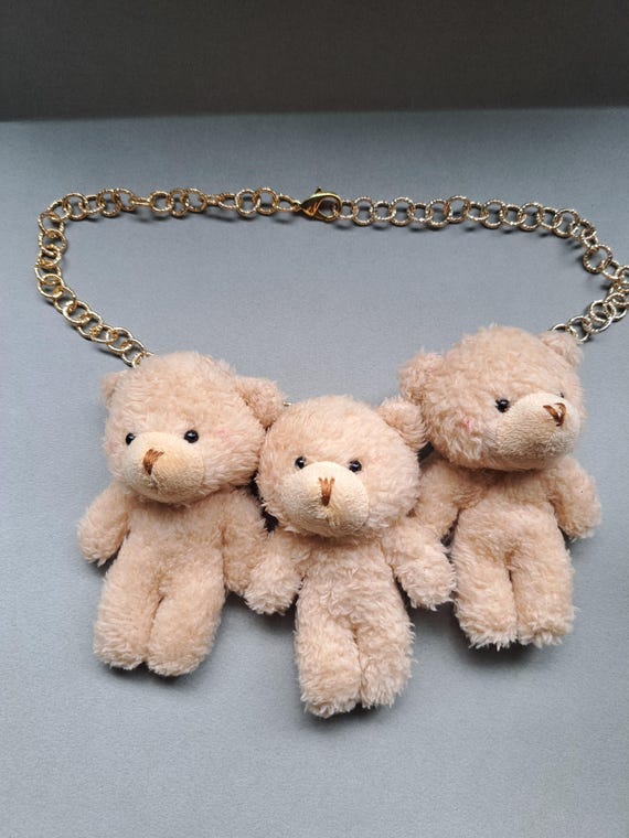 Miniblings Ciondolo Orsacchiotto Floccato Marrone Chiaro Per Bracciale - Artigianale Argentato, Fatto A Mano A Berlino