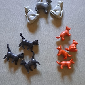 Playmobil Geobra Cats, Replacement Animals, choose set, vintage toys, toy cats original Playmobil cats feline, Greece