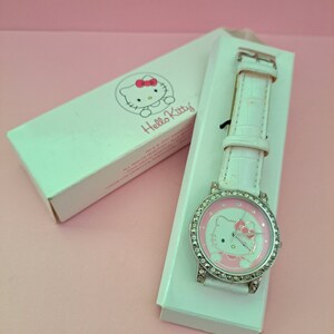 Hello Kitty by Sanrio Stainless Steel Rose Gold Watch with Pink Crystal Accents Sanrio Hello Kitty Gold Tone Crystal Accent Round Case Pink  main image 4