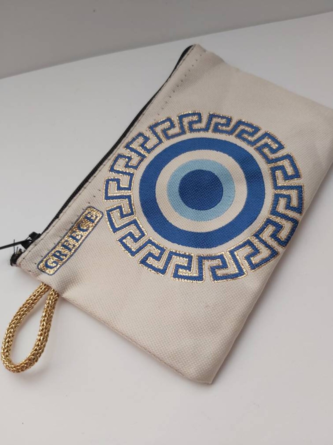 Greek Pouches Greece Coin Purse Change Purse Zipper Etsy