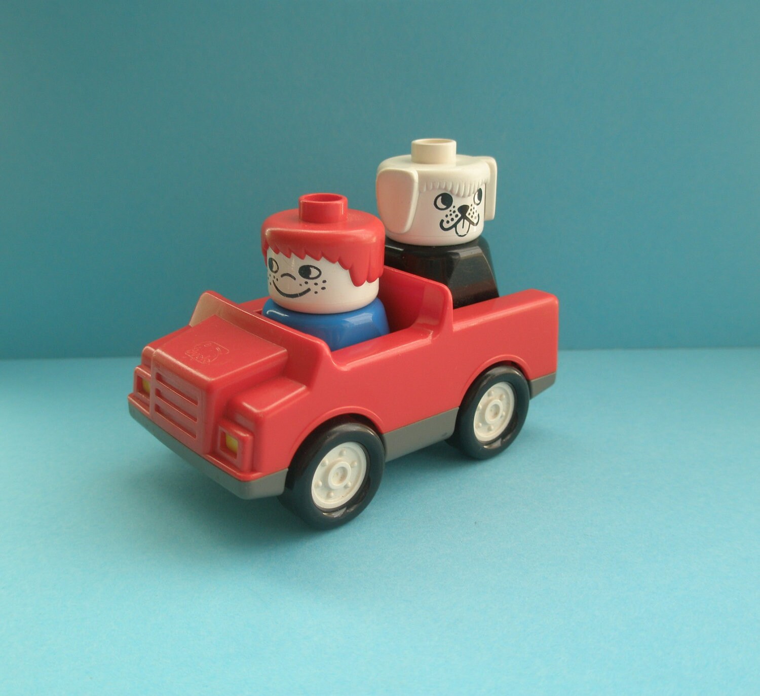 Vintage Lego Duplo Set Red Car Man Master Dog 3 Piece Set Vintage Toys Original Collectible Figures Educational Toys Greece Etsy