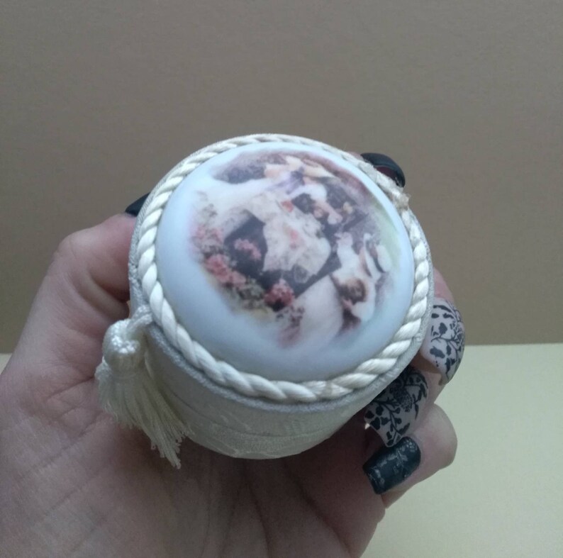 trinketbox original wedding band Greece made in Greece ring holder SALE Wedding Ring Box ring box enamel