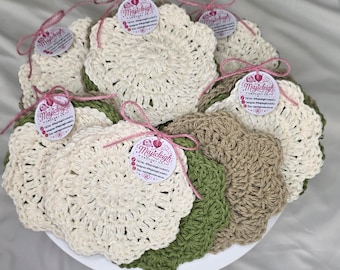 Posavasos de crochet personalizados