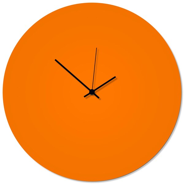 Orange Clock Etsy