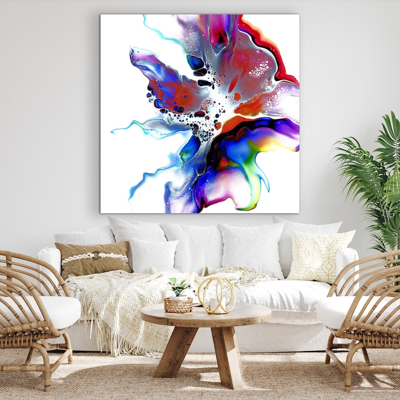 S/M/XL Abstract Wall Art 'spectrum' Modern Home Decor Etsy