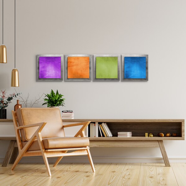 Colorful Metal Art Etsy