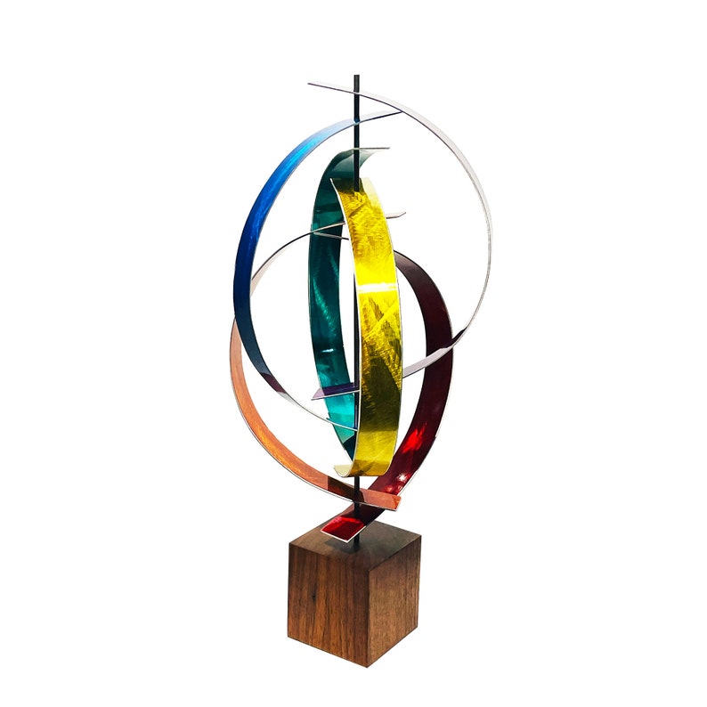 Abstract Metal Sculpture 'color Theory' Etsy