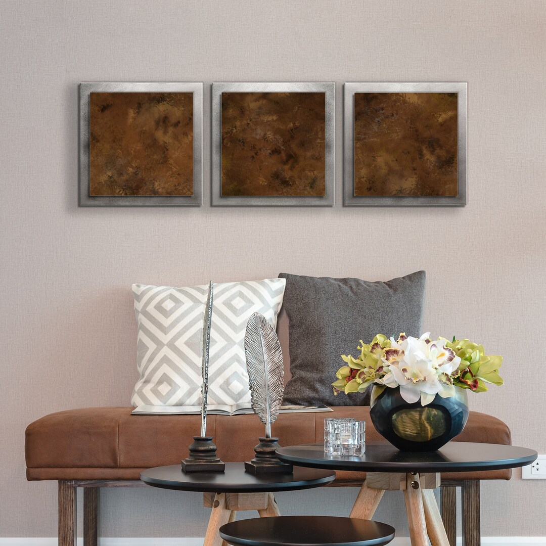 Earth Tone Metal Wall Sculpture 'earth Essence' Etsy