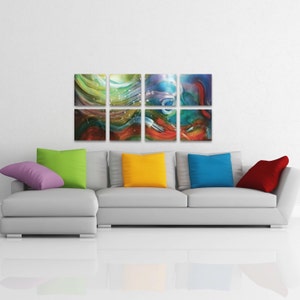 Large Rainbow Art 'esne Windows' by NAY Abstract - Etsy