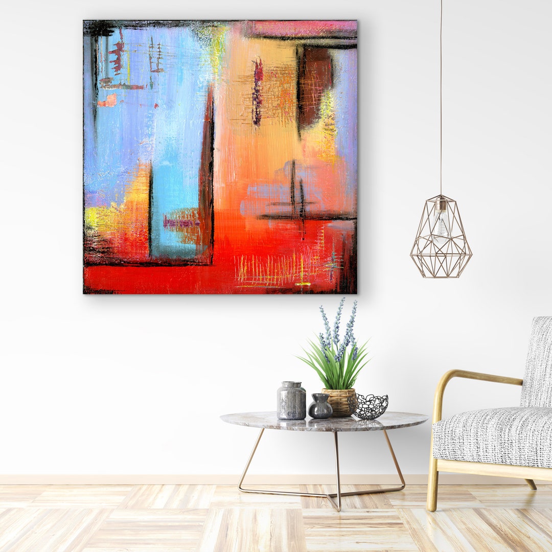 S/M/XL Abstract Wall Art 'jamb' Modern Home Decor Etsy
