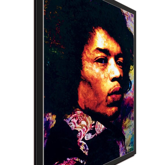 Jimi Hendrix /"Imagination Key/" Pop Art Giclee metal print by Mark Lewis