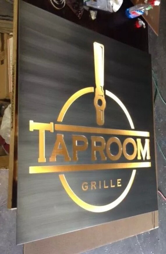 Backlit Logo Sign 48x24in 100% Custom Illuminated | Etsy