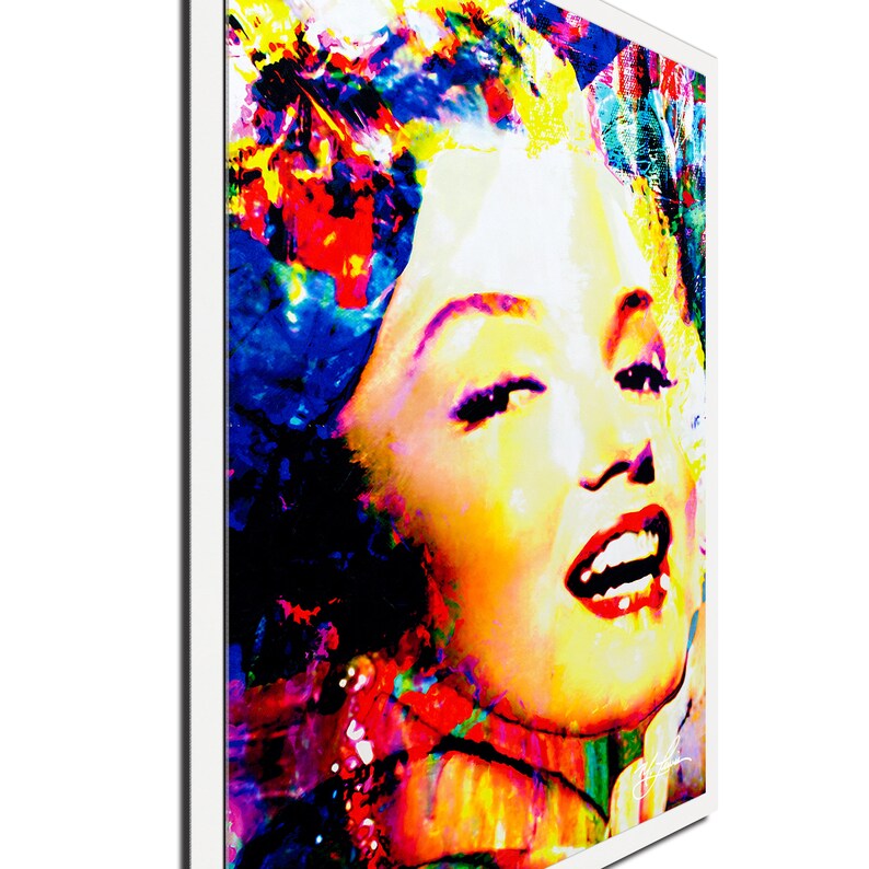 Celebrity Pop Art Marilyn Monroe Bee By Mark Image 0 White Metal Frame