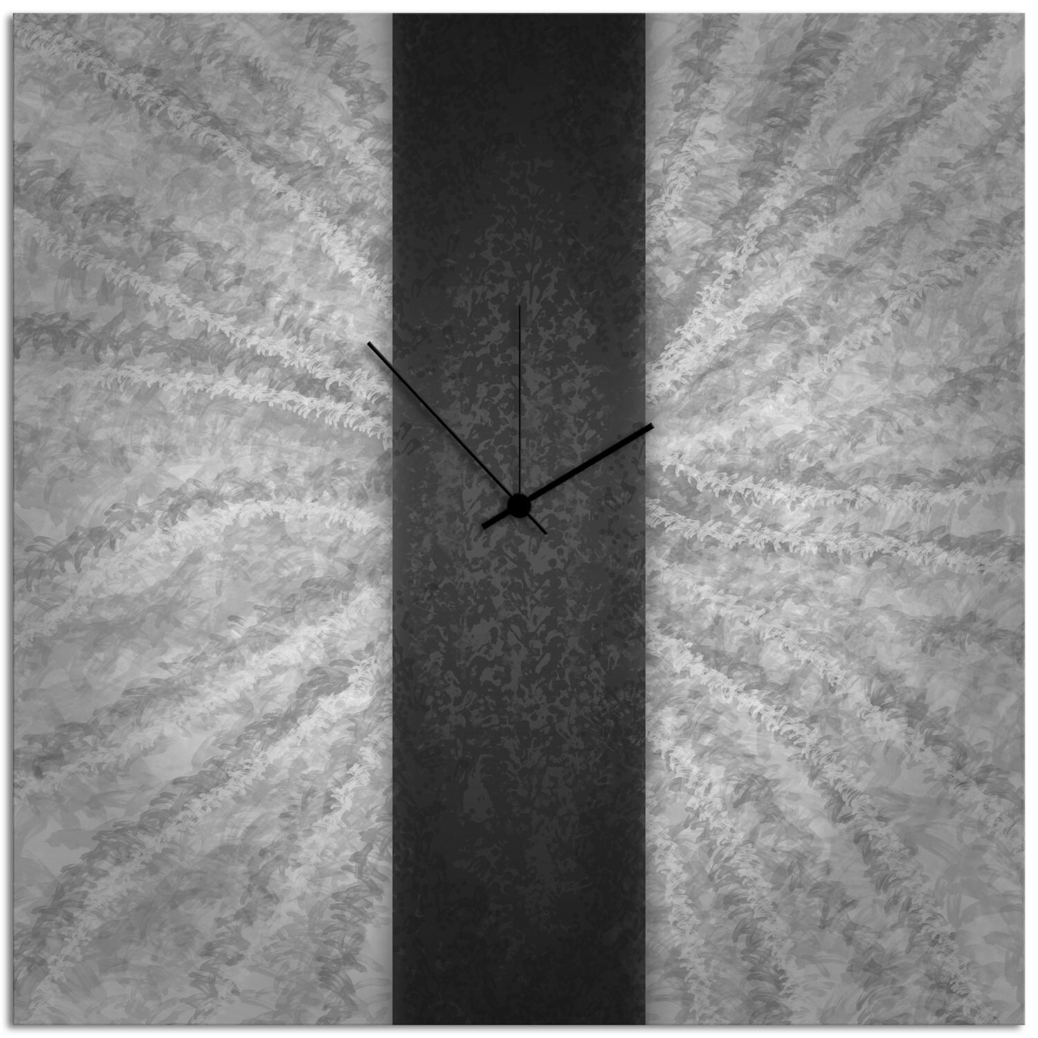 Modern Wall Clock Decor 'blue Stripe Clock' 22x22 Etsy