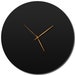 Blackout Circle Clock | Contemporary Metal Wall Clocks, Monochrome Modern Décor