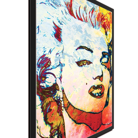 Pop Art Marilyn Monroe Red By Artist Mark Lewis 50