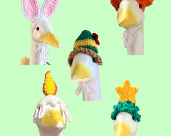 Porch Goose Hats and Hair 2nd Edition (Holidays) Häkelanleitung PDF Instant Download