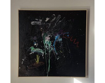 Before the Light Was Named 30x30 Original Abstract Mixed Media Canvas Painting