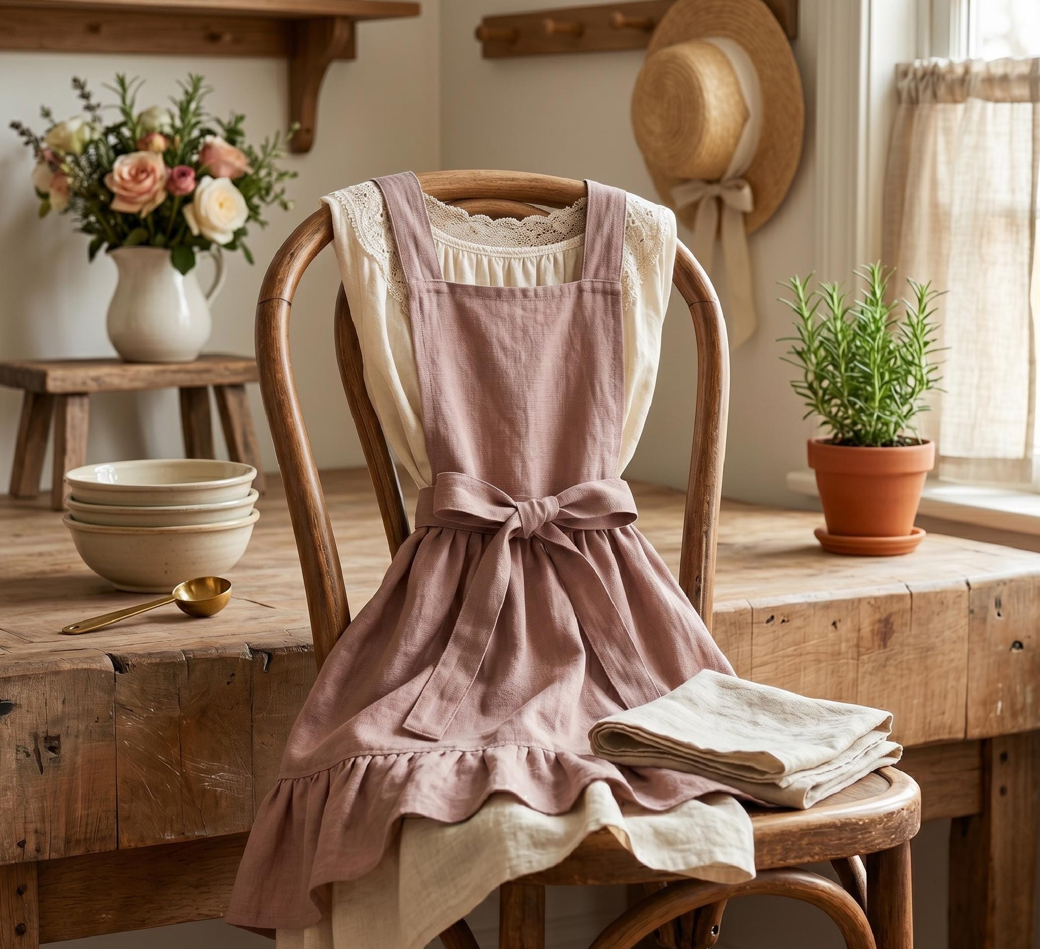 Cross Back Vintage Apron - Etsy Canada