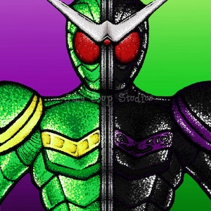 Kamen Rider Double Cyclone/Joker 11x17 Poster