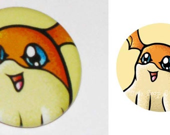 Patamon 1 inch Button
