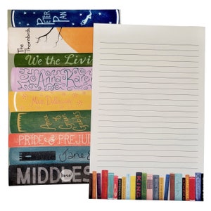 Brievenset boekenplank, briefpapier voor boeken, bibliotheekplank, gevoerde notitiekaartenset, bibliofiel cadeau, literair briefpapier