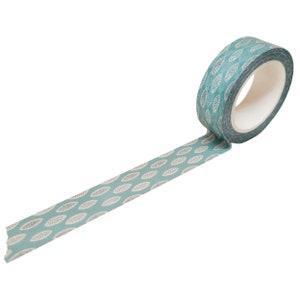 Geometrisches Hellblaues Augen Washi Tape, 10 m, Gepunktet