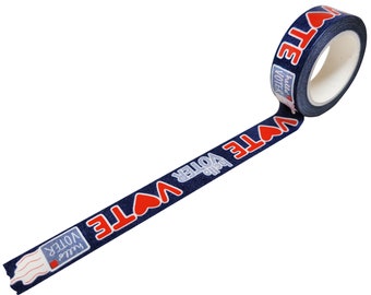 GOTV Washi Tape in Navy and Red - Vote - Hello Voter - Activism Craft Accessories